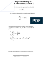 Linear Regression Fitting of A Nonlinear Expression (Example 1)