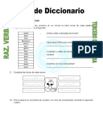 Ficha Uso de Diccionario para Tercero de Primaria