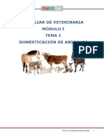 Domesticacion-De-Animales Tema-1 PDF