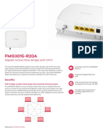 FMG3015-R20A: Gigabit Active Fiber Bridge With CATV