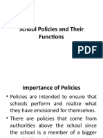 Lec 16 School Policies and Their Functions