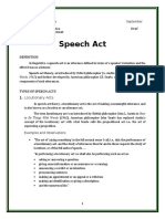 Speech Act: Oral Communication in Context