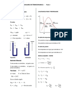 Formulario de Termodinamica 1