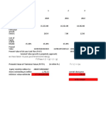 We Have Taken 10-Year Government Bond Rate (G) FCF × (1 + G) ÷ (R - G) TV / (1 + R)