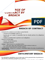 Discharge of Contract by Breach