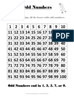 Odd Numbers End in 1, 3, 5, 7, or 9