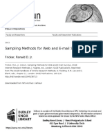 Sampling Methods For Web and E-Mail Surveys - Fielding