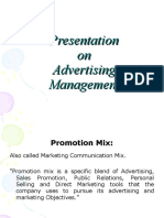 Presentation On Advertising Management