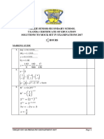 P456/2 Mathematics Paper Two 2 Hours