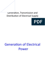 Generation and Distribution of Electric Power Note