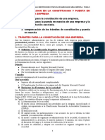 Tema 5 (La Documentación Jurídica en La Constitución y Puesta en Marcha de Una Empresa)