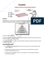 Perception: "We Don'T See Things As They Are, We See Things As We Are"