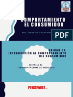 Comportamiento El Consumidor: Mba. Jorge Luis Martínez Pérez