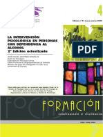 Intervención Psicológica en Personas Con Dependencia Al Alcohol. 2 Ed PDF