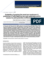 Suitability of Growing The Wood Ear Mushroom A. Assess Its Yield Potential at Different Locations