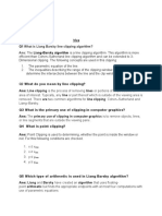 Vishal Batch 10: What Is Liang Barsky Line Clipping Algorithm? Ans