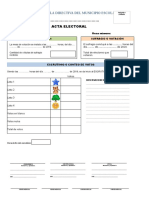 Diseño de Acta Electoral