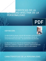 Características de La Actividad Afectiva de La Personalidad