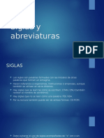 Siglas y Abreviaturas