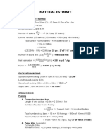 Material Estimate: Layouting and Staking