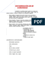 La Contaminación de Mi Comunidad