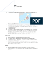 Japan Earthquake & Tsunami: Natural Made Hazards 11/03/11