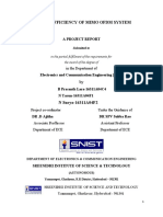 Energy Efficiency of Mimo Ofdm System: A Project Report