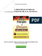 Biblical Principles of Dream Interpretation by DR D K Olukoya PDF