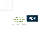 Taller de Estimulación Temprana: Centro de Desarrollo Habitad