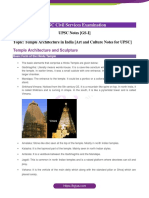 Temple Architecture in India Art and Culture Notes For UPSC PDF