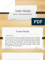 Class No. 1 Trade Marks Intruduction