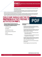 Stage 1 Childcare Protocols