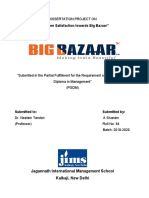 Big Bazaar Dissertation Project