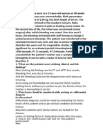 What Factors Should Be Considered While Arriving at A Differential Diagnosis For This Patient?