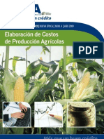 Elaboracion de Costos de Produccion Agricola