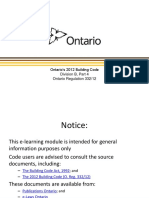 Ontario's 2012 Building Code Division B, Part 4 Ontario Regulation 332/12