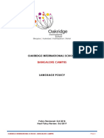 Language Policy - OISB - Policy 2018 19 1 PDF