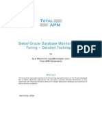 Siebel Oracle Database Monitoring