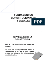 Fundamentos Constitucionales y Legales