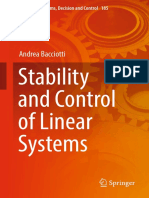 StabilityAndControlOfLinearSystems2019 PDF