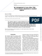 The Strategic Management of Core Cities: Path Dependence and Economic Adjustment in Resilient Regions