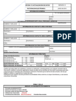 Senel Formato Actualizacion de Datos y Factura Electronica