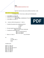 CFG To PDA and Two Stack PDA