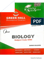 Biology Notes Greenhall PDF