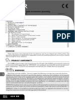 Instructions and Warnings English: Control Board 24V For Gate Automation Operating