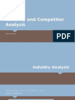 Industry and Competitor Analysis