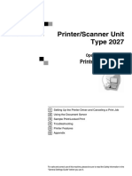 Printer/Scanner Unit Type 2027