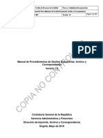 Manual de Procedimientos Gestión Dctal Archivo y Corresp PDF