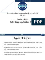 Lecture 09 - Pulse Code Modulation I