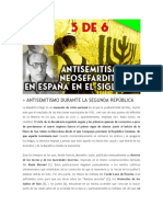 Antisemitismo Español y Sefarditismo en El Siglo XX (3 de 6) - ANTISEMITISMO DURANTE LA REPÚBLICA - EL PADRE TUSQUETS